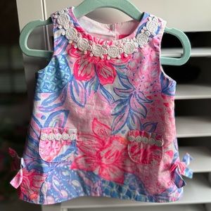 Lilly Pulitzer Baby Lilly Shift Dress - Snappy Turtle - Size 3-6 months